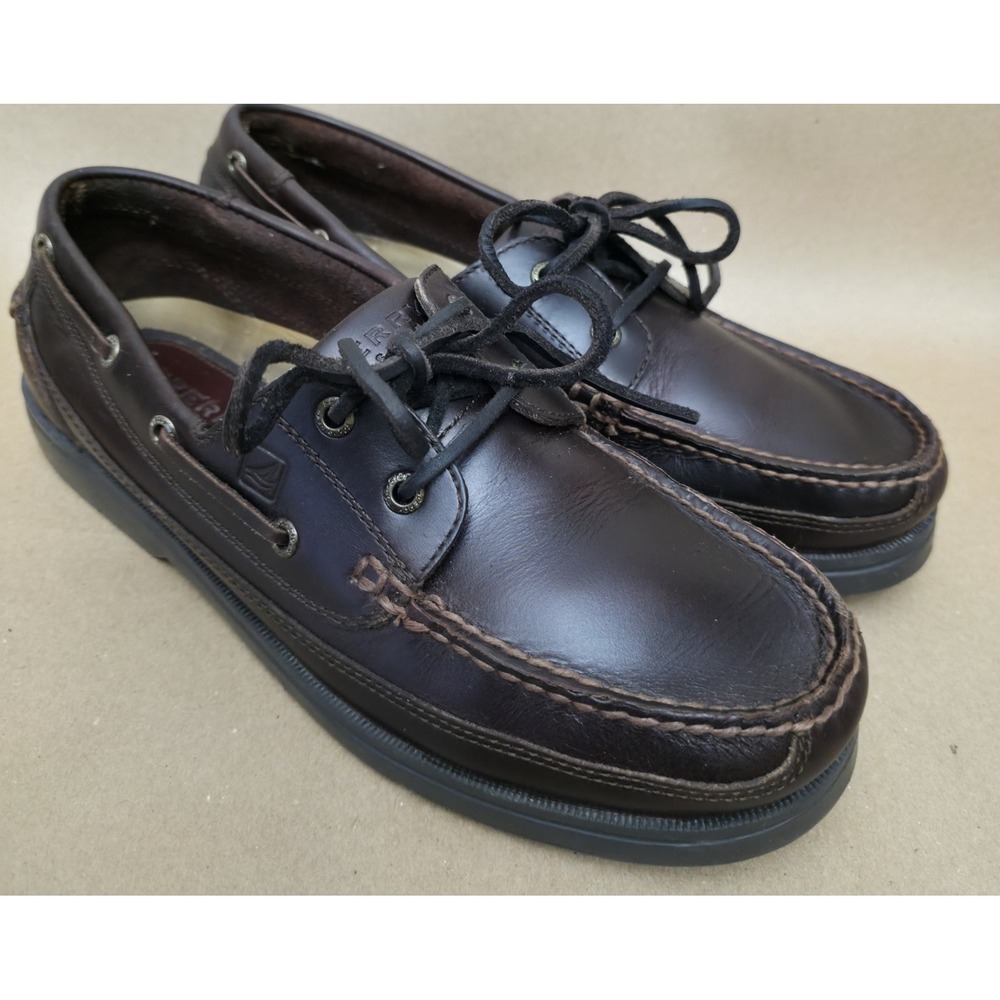 Sperry Top Sider Men (Sz 10 M) Dark Brown Leather 0777816